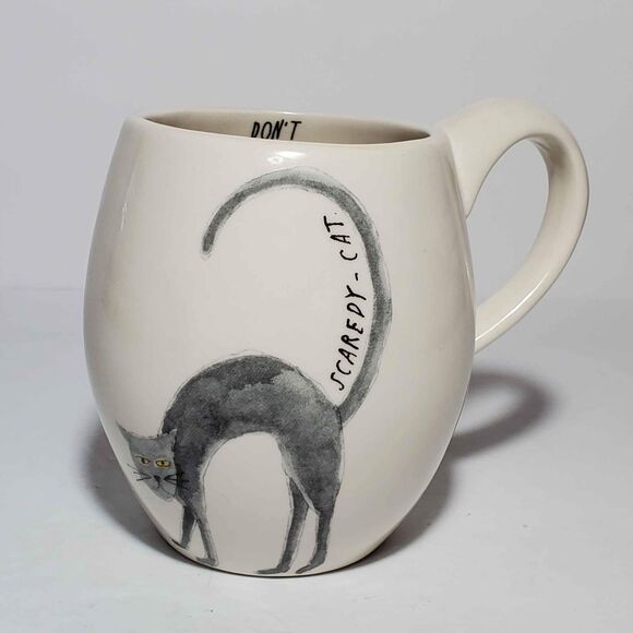 Early M Studios Rae Dunn Scaredy Cat Mug Halloween - Picture 6 of 6